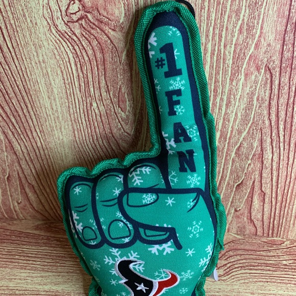 PR: NFL Houston Texans Foam Finger Toy & Bandana - Picture 5 of 9
